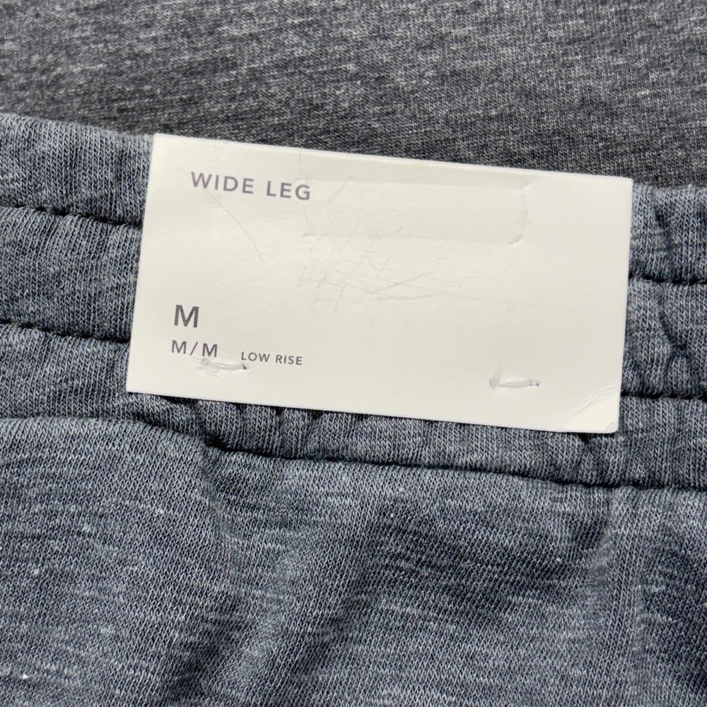 American Eagle Wide Leg Sweatpants Gray Low Rise Lounge Pants Medium NEW - Picture 3 of 8